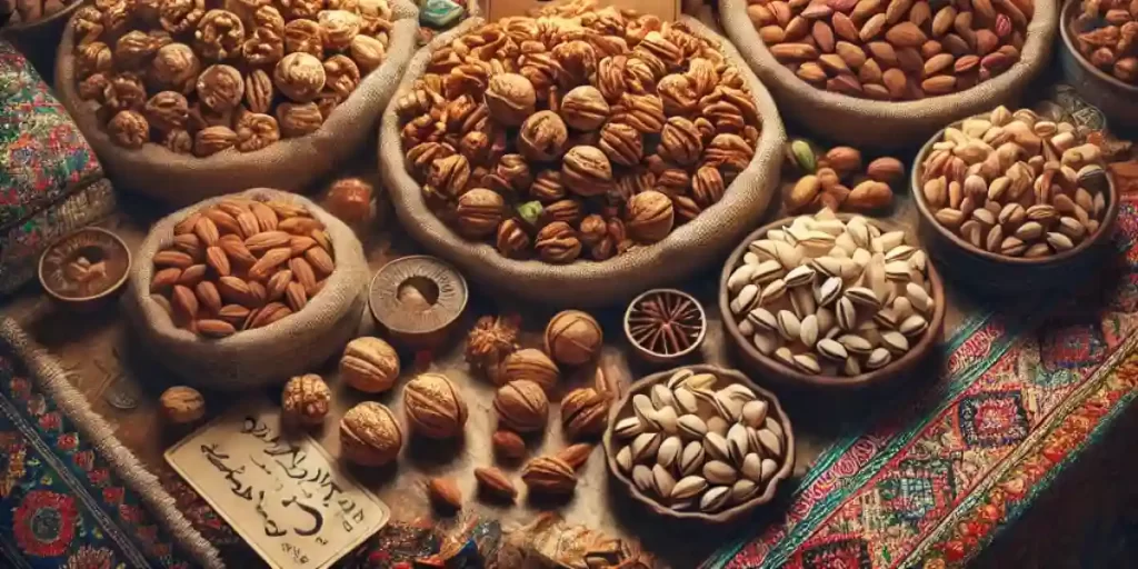 "آجیل چهار مغز تازه و درجه یک در بستهبندیهای استاندارد، آماده ارسال به مشتریان فروشگاههای آنلاین و حضوری."