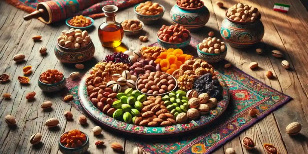 ترکیبات اصلی ادویه کچاپی شامل پودر گوجه فرنگی، پاپریکا و سایر چاشنیها که طعم منحصر به فردی به آجیل میبخشد.