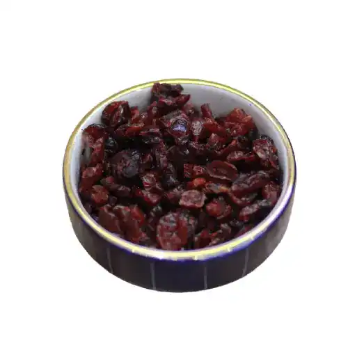 کرن‌بری خشک طبیعی و سالم، میان‌وعده‌ای کم کالری و مغذی با فیبر و آنتی‌اکسیدان بالا، مناسب برای تقویت قلب و سیستم ایمنی.