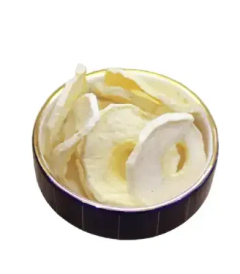 سیب خشک طبیعی و خوشمزه، میان‌وعده‌ای سالم و کم کالری با فیبر و ویتامین C، مناسب برای سلامت گوارش و رژیم‌های غذایی.