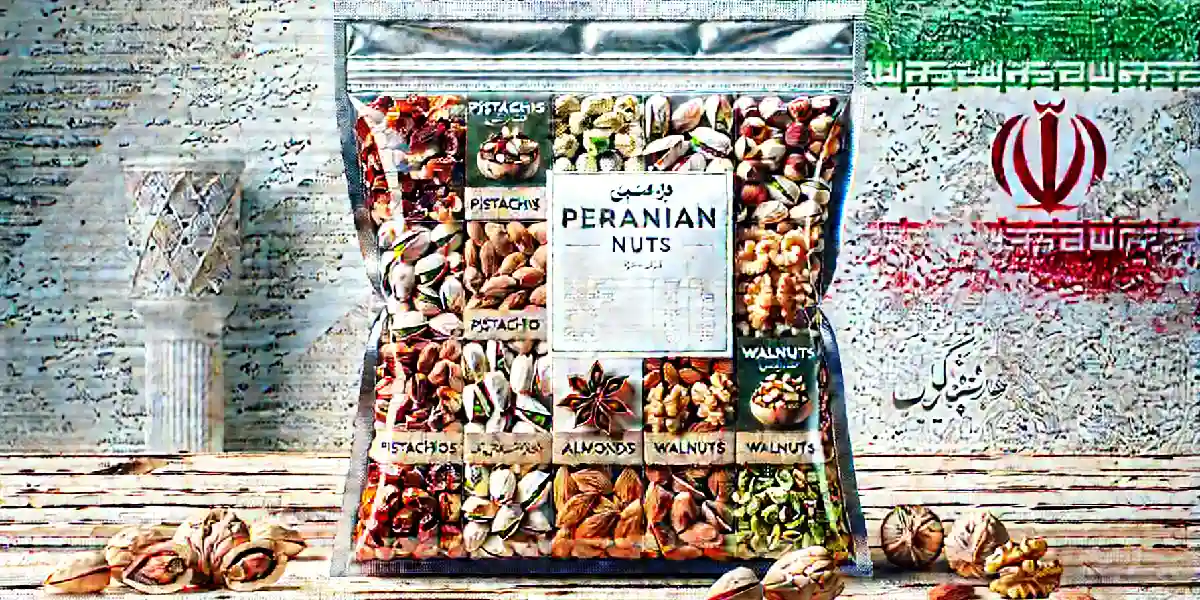 تاریخچه آجیل در ایران باستان با تصویری از کاسه سفالی قدیمی پر از پسته و بادام که نماد فرهنگ و قدمت مصرف آجیل در دوران هخامنشیان است